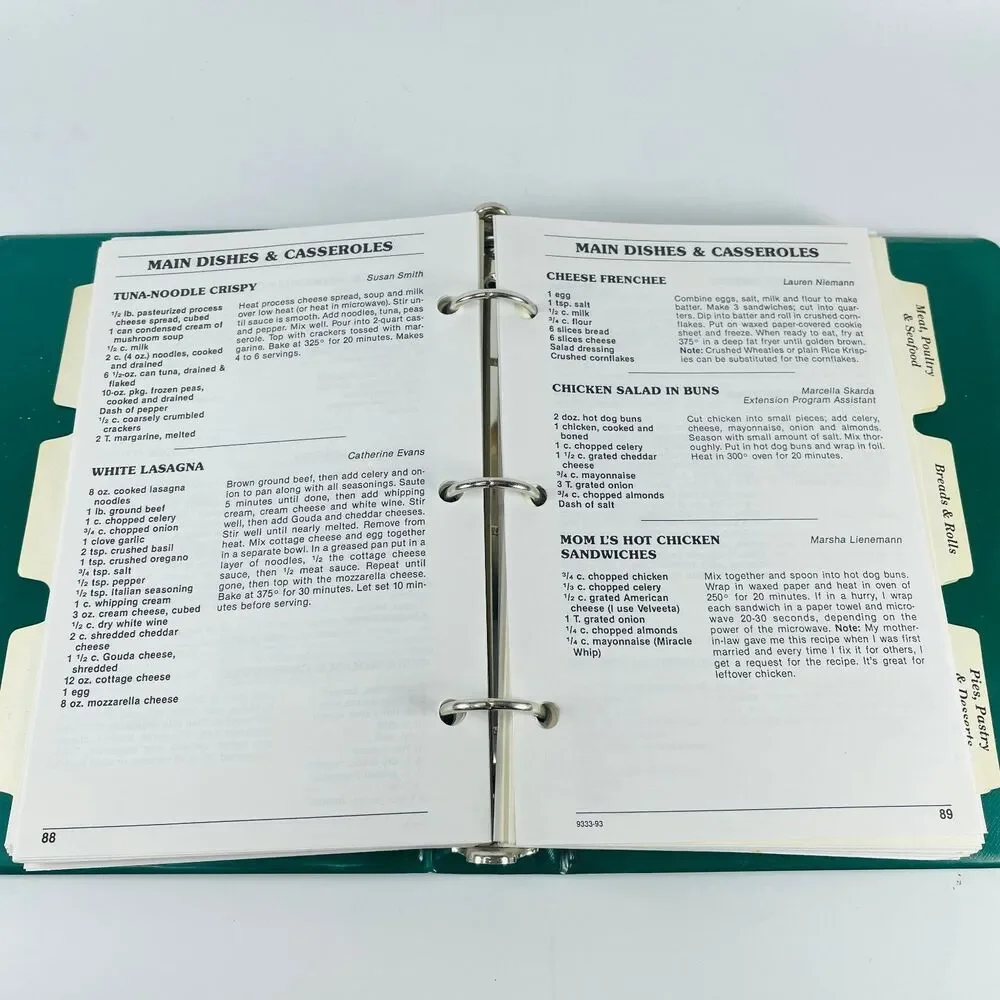 Road to Good Cooking Sarpy County 4-H 1995 Cookbook Ring Binder Morris Press